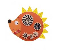 MagiDeal Children Learning Board Wooden Activity Board Sensory Board Busy Board With Animal-Themed Movable Elements For Hands-On Early Playroom Use, Hedgehog