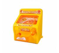 MagiDeal Children Pinball Toy Set Tabletop Arcade Game Mini Pinball Machine Marble Launcher With LED Lights And Sounds Build suitable for kids playroom birthday gifts family game nights, Yellow
