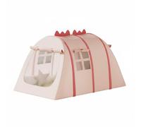 MagiDeal Children Play Tent Dinosaur Indoor Foldable Oxford Cloth Spacious Lightweight Suitable for Playroom Birthday Parties Camping, Pink, L E