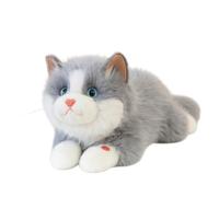 MagiDeal Children Sound Toy Stuffed Animal Cuddly Figure Interactive Activated Soft Cloth Cozy Bedtime Friend suitable for nighttime routine nursery bedroom, Gray, 48cm
