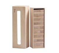 MagiDeal Children Stacking Blocks Wooden Stacking, Array, Natural Wood Color, Stacking Game WZMM