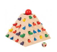 MagiDeal Children Training G Wooden Shape Sorter Toy Geometric Sorting Puzzle Pyramid Stacking Blocks Matching Game sturdy block design for and engagement suitable for