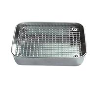 MagiDeal Chinchilla Pee Pan Tray Essentials Easy to Clean Accessory Small Animal Toilet Pan for Guinea Pig Bunny Chinchilla, L Silver