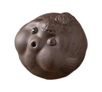 MagiDeal Chinese Zisha Tea Pet Clay Tea Home Decor Ceremony Decoration Feng Shui Ornament Cute, Black