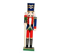 MagiDeal Christmas Nutcracker Wooden Nutcracker Figurine Cartoon Christmas Decoration Puppet 15 inch Tall for Living Room Party Office, Style A