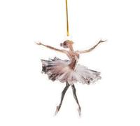 MagiDeal Christmas Tree Hanging Ornament Xmas Decor 2D Glittering Ballerina Transparent Christmas Tree Decoration Ballerina Ornaments for Wall Home Party Xmas Tree Decor