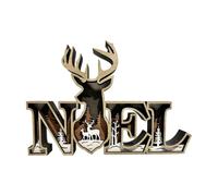 MagiDeal Christmas Wood Noel Sign Table Centerpiece Crafts Christmas Decor Tabletop Decoration Noel Letter Sign for Tabletop Fireplace