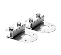 MagiDeal Clamp Mounting Bracket Pair of 2 Steel Underbody Light Supports with Curved Clamp Design and Bolt Fastening System for Optimal Ground
