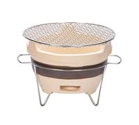 MagiDeal Clay Barbecue, Tabletop Grill,Portable, Compact,Outdoor Barbecue, for Brew Tea Camping, L
