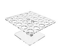 MagiDeal Clear Acrylic Roll Display Stand Clear Acrylic Ice Cream Cone Holder Practical Sweet Display Rack Cupcake Cones Baking Rack, L