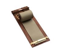 MagiDeal Clipboard Pen Holder Clip Menu Holder Pocket Size Small Long Clip Board Server Note Pads Writing Pad for Office Restaurants, Tee Green