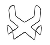 MagiDeal Coaster Holder Black Iron Metal Holder Storage Racks for Both Round and Square Coasters Home Wrought Iron Shelf Decoration, 11.4x11.4x5.2cm, Black