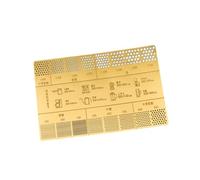 MagiDeal Coffee Grinding Ruler, Grinding Reference, Professional Measuring Accessory for Fine to Coarse Bean Grinding for Café, Card Gold