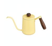 MagiDeal Coffee Kettle Gooseneck Kettle Pour Over Kettle Teapot Stovetop Kettle With 304 Stainless Steel Body And Wooden Handle Precision Spout And Stable Base, Yellow