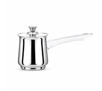 MagiDeal Coffee Kettle Turkish Coffee Pot Milk Pan Saucepan Featuring Heat Resistant Long Handle And Smooth Controlled V Spout, 180ml, Barrel Shape