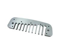 MagiDeal Comb Harmonica Part Instrument Accessories Luthier Repair Tool Aluminum Alloy 10-hole Frets for Concert Stage Performance