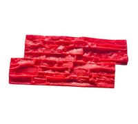 MagiDeal Concrete Stamps Mat Stamp Stone Tile Texture Mat Polyurethane Red Reusable Floor for Patios Courtyard Outdoor