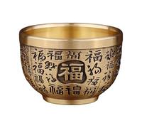 MagiDeal Copper Treasure Basin Fortune Ornament Table Centerpiece Creative Statue Feng Shui Decoration Bowl for Hotel Office Home Desk, Style A