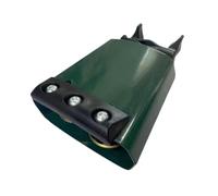 MagiDeal Cowbell for Drum Set, with Mute Strip Metal Drum Kit Attachment Percussion Instrument, 4 inch Noise Maker for Sports Events, Green