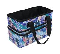 MagiDeal Craft Organizer Tote Bag Painting Supplies Storage Bag for Artist Notebook, Black White