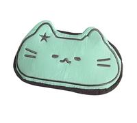 MagiDeal Cute Cat Pencil Case Makeup Cosmetic Bag Soft School Supplies Kids/Adults Students Stationery Storage Organizer Pen Bag, Blue