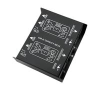 MagiDeal dB2 Passive Di Box Metal Impact Resistant Case 18Hz-40KHz Frequencies Response Double Channel Live Performances