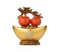 MagiDeal Decorative Figurine Gourd Statue Ornament Sculpture Prosperity Fu Feature Resin Piece Solid Base Decorative Touch suitable for living room office