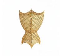 MagiDeal Decorative Incense Holder Burner Stand Tray With Arabic Silhouette Iron Electroplated Layer Hollow Vent Motif Suitable for mantel displays console