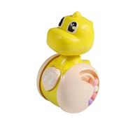 MagiDeal Dinosaur Wobble Toy Infant Crawling Toy Sensory Creative Portable Early Learning for 0-3 Years Babies, Yellow