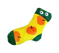 MagiDeal Dog Puppy Toy Stuffed Socks Funny Birthday Gift Cute Hide and Seek Interactive Cartoon Soft Pets Entertaining Squeak Toy, Yellow