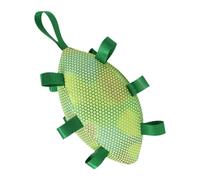 MagiDeal Dog Rugby Football Toy Training with Handle Pet Accessories Portable Dog Interactive Toy Pets Molar Interactive for Chasing, Green Luminous