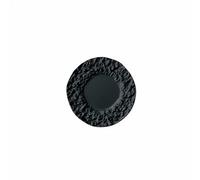 MagiDeal Dollhouse Plate Miniature Dinner Toy Dollhouse Dish With Rock Textured Design Alloy Material Realistic Stoneware Look suitable for diorama building, Black, 29-3mm