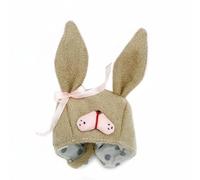 MagiDeal Ear Doll Hat BJD Hat Bonnet Headwear Accessory Handmade Cloth Material Cozy Feel Gentle Touch With Neat Details Suitable for OB11 And Similar Dolls , Champagne Rabbit Hat