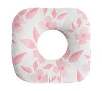MagiDeal Ear Piercing Pillow Doughnut Pillow Portable Comfortable Fashion Ear Guard Protector for Travel Sofa Office, Pink Flower