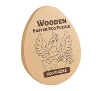 MagiDeal Easter Egg Wooden Puzzle Brain Development Toddlers Logical Thinking Birthday Gifts Shape Recognition Kids Art Craft Supplies, Phoenix Puzzle
