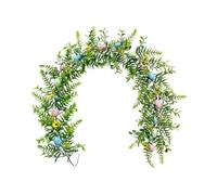 MagiDeal Easter Garland Spring Floral Garland Ornament Easter Flower Vines Garland Easter Decor for Farmhouse Wall Garden Celebration, without carrot
