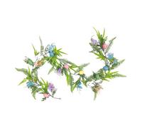 MagiDeal Easter Wreaths for Front Door Easter Garland Hanging Garland Green Leaves Twist Swag with Easter Eggs Wreath Easter Decorations for Tree Birthday Home Window Mantle (Style B)