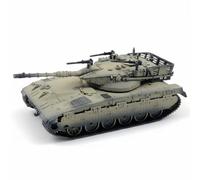 MagiDeal Electric Tank Miniature Model Armored Vehicle Display Piece With Adjustable Turret And Barrel Precision Resin Construction Suitable for wargaming, Merkava Mk2 Desert