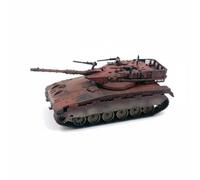 MagiDeal Electric Tank Miniature Model Armored Vehicle Display Piece With Adjustable Turret And Barrel Precision Resin Construction Suitable for wargaming, Merkava Mk2 Rust Red