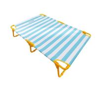 MagiDeal Elevated Resting Raised Pet Bed Cot Lounger Mat With 600D Oxford And Steel Frame Cooling Surface suitable for indoor, Blue, L 106 61 22cm Recommended Weight Within 45kg