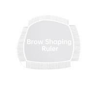 MagiDeal Eyebrow Shaping Ruler Template Positioning Beginners Portable Professional Brow Ruler Fast Drawing Guide for Vanity Dorm Home, 5.9cmx5.4cm