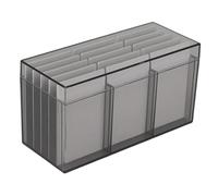 MagiDeal Eyelash Storage Box Lash Display Case with Lid Sturdy for Personal Use Multi Function Makeup Display Container Eyelash Holder, Black