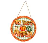MagiDeal Fall Hanging Sign Ornament for Relatives Multi Purpose Round Decoration Wall Plaque for Farmhouse Living Room Office Window, Style C