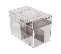 MagiDeal Family First Aid Empty Box Container Practical Lightweight with Handle Organizer Empty Storage Case for Camping Travel Hiking