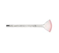 MagiDeal Fan Makeup Brush Highlighter Blending Brush Comfortable Convenient Handle Cosmetics Brush Makeup Sculpting Brush Girlfriend, Argent