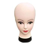 MagiDeal Female Bald Mannequin Head Cosmetology Training Head Manikin Head Makeup Face for, Glasses, Hat, Hair Styling