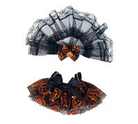 MagiDeal Figure Pumpkin Dress Halloween Costume DIY for Kids Birthday Gift Photo Props Fashion Dress up with for 6.69 inch