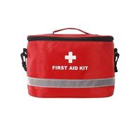 MagiDeal First Aid Bag Bottle Organizer Multifunctional Adjustable Strap Red Emergency Kits Organizer Storage Pouch for Home Workplace