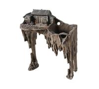 MagiDeal Fish Tank Hideout House Aquarium Decoration Ancient Architecture Model Resin Statue Hide Cave for Lawn Fish Yard Home Garden, Style D