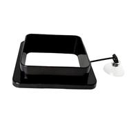 MagiDeal Floating Fish Food Feeder Circle Aquarium Feeder Circle Upgrade Acrylic Turtle Sturdy Flakes Pellets Aquarium Floating Ring, black